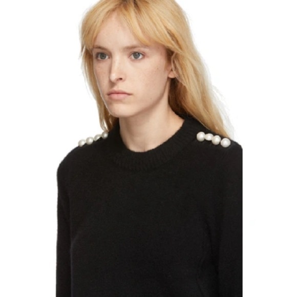 3.1 Phillip Lim Pearl Embellished Sweater in Black - Picture 8 of 10